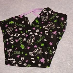 Beetlejuice pajama pants plus size 0